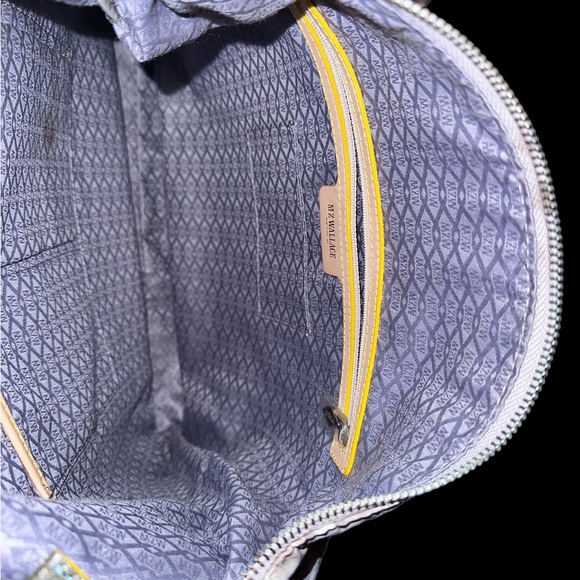 MZ WALLACE👜Brown & Grey Leopard Print Bag w/ matching wristlet, 9 Pockets, NWOT - Picture 7 of 10